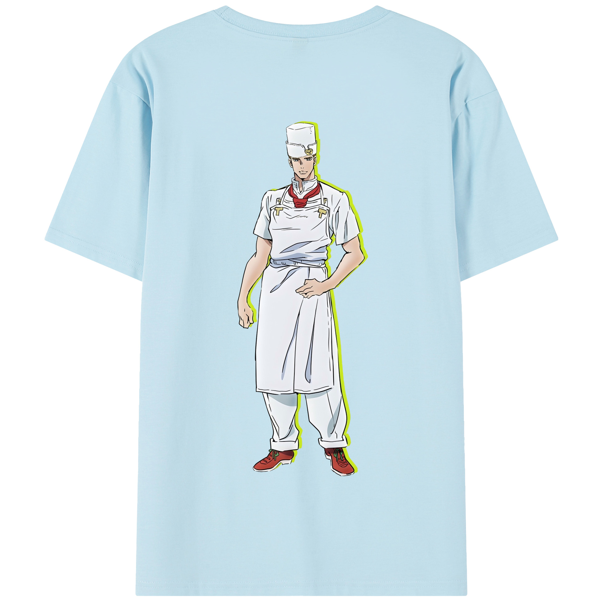 （画像用） ジョジョの奇妙な冒険 Tonio Trussardi JoJo's Bizarre Adventure トニオ?トラッサルディ 綿100％半袖Tシャツ（背面プリント）